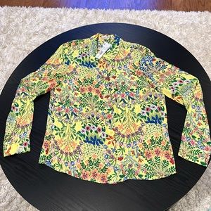 Alice +Olivia 100 % Viscose blouse. Multi color shirt